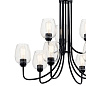Valserrano 9 Light Chandelier Clear Seeded Glass Black люстра 44378BKCS Kichler — фото 2