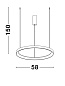 9853684 PERTINO Novaluce светильник LED 48Вт 230В 2880Lm 3000K IP20