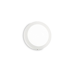 138596 Ideal lux Universal настенный светильник круглой формы с белым корпусом и внутренним свечением