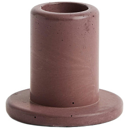 AE375-A601-AG31 Hay Tube Candleholder подсвечник трубчатый бетонный бордового цвета
