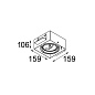 10360102 Modular Multiple 1x AR111 GE встраиваемый светильник без рамки — фото 2