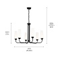 Truby 6 Light Chandelier Black люстра 52480BK Kichler — фото 11