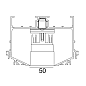 24418 9225 Delta Light PR SPLITLINE M52 - 2-х светодиодный светильник на D-образной дорожке — фото 1