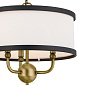 Heddle 3 Light Chandelier Natural Brass and Textured Black люстра 52465NBR Kichler — фото 8
