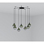 62803-7L CLAIRE GREEN PENDANT LAMP E27 15W 7L подвесной светильник Faro barcelona