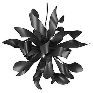 подвесной светильник с лепестковым корпусом алюминий