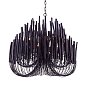 Люстра Arteriors Tilda Large, чёрное дерево и железо — фото 3