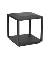 Sandy Black Aluminium & Glass LED 15Watt 220-240Volt 155Lm IP65 3000K L:35 W:35 H:36 cm