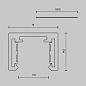 Шинопровод Maytoni Busbar trunkings Exility X Черный TRX239-411B — фото 4