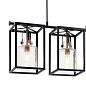 Kitner 3 Light Linear Chandelier Black люстра 52033BK Kichler — фото 3