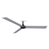 CRUISER RECESSED XL Black/Aluminium fan Wall Control white