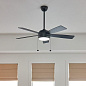 52" Starkk Fan Satin Black люстра-вентилятор 330174SBK Kichler — фото 2