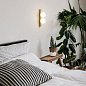 Настенный светильник Binomio LED PL2 Ideal Lux 328287, латунь — фото 4