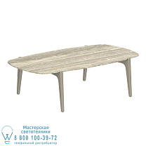 СТОЛИК TEA TIME 120X65CM ИЗ ПЕСОЧНОЙ КЕРАМИЧЕСКОЙ ТРАВЕРТИН Royal Botania