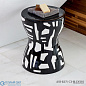 Abstract Stool-Black/White Global Views стул