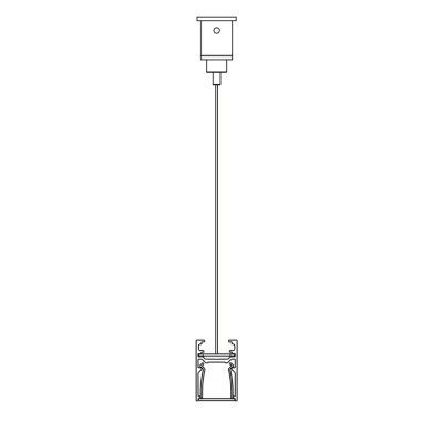 FTL35 - CABLE SUSPENSION SINGLE 1,6m Delta Light ILP