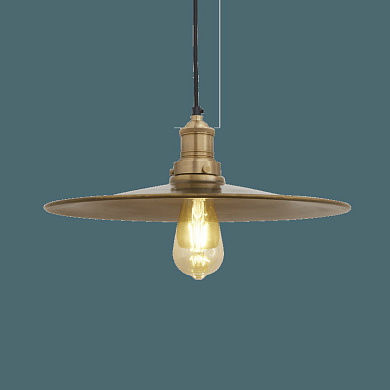 Brooklyn Flat Pendant - 15 Inch - Brass подвесной светильник Industville BR-FP15-B