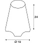 SLV 1001778 KIROCONE светильник настольный IP44 для лампы Е27 60Вт макс., белый