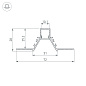 Профиль для светодиодной ленты Arlight COMFORT10-V-FANTOM — фото 1