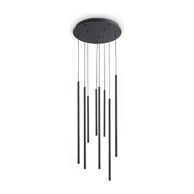 Подвесной светильник Look LED SP8 ROUND DROP D16 ON-OFF 3000K Ideal Lux 371177, черный