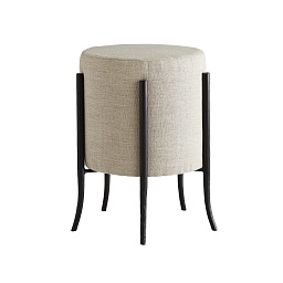DD2406 Arteriors Pagoda пуф цилиндрической формы с текстильной обивкой и металлическими ножками