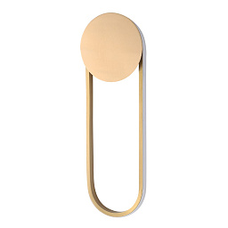 NINA AP18W LED BRASS Crystal Lux NINA настенное бра с овальной рамой и латунным корпусом