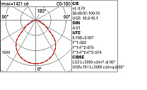 Isola Ø597mm - neutral white - Microprismatic - DALI 24W 3290lm - 4000K - DALI-2