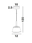 1300301301 BOCCALE Novaluce светильник LED G9 1x5W IP20 Bulb Included