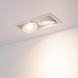 026876 Arlight Светильник CL-SIMPLE-S148x80-2x9W Warm3000 (WH, 45 deg) — фото 2