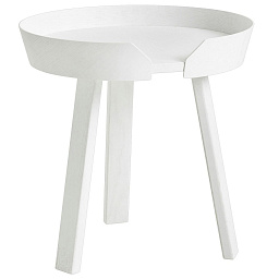 60018 Muuto Around круглый журнальный столик белого цвета