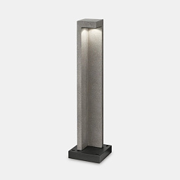 187327 Ideal lux Titano уличный торшер с матовым рассеивателем и серым корпусом из алюминия