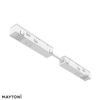 линейный магнитный трековый модуль белого цвета для системы 23mm Exility