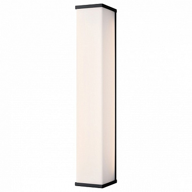 уличный настенный светильник вытянутой формы с мягким рассеиванием света