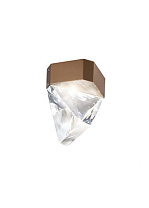 потолочный светильник с прозрачным коническим плафоном бронзового оттенка