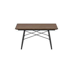 21052031 Vitra Eames Стол квадратный орех/черный ясень