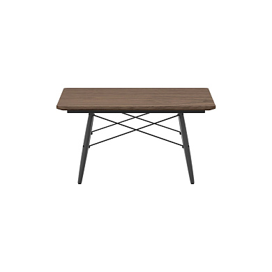 21052031 Eames Vitra Стол квадратный орех/черный ясень