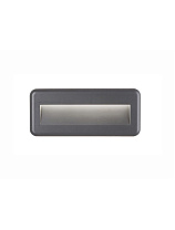 Dark Gray ABS LED 4 Watt 462Lm 3000K 220-220 Volt 50Hz Beam Angle 38o IP54 AC Driver Included L: 23 W: 3 H: 10 cm