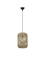 Dried Water Hyacinth Black Fabric Wire & Base LED E27 1x12 Watt 100-240 Volt IP20 Bulb Excluded D: 27 H: 185 cm