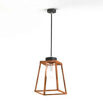 Lampiok 2 N° 2; Clear glass E27 52W; Patined lacquered copper