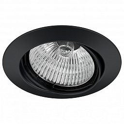 011027 Lightstar Lega встраиваемый потолочный светильник черный матовый