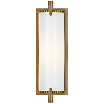 Calliope Short Bath Light полированная старая латунь с белым стеклом