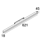 23303 9000 B Delta Light PR SPLITLINE M - Led Line He Soft 1 X 9,1W 930 Mdl B — фото 1