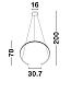 9010021 BREDA Novaluce светильник LED 30Вт 220В 1480Lm 3000K IP20