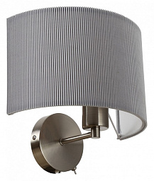 A1021AP-1SS Arte Lamp Mallorca настенное бра с текстильным абажуром серого цвета
