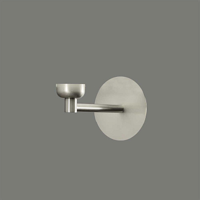 настенный светильник никелевого цвета без абажура