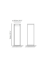 FRAME M LED WHITE; FRAME M LED BRONZE LED 16,6W 1350lm 2700K 26 x 79 x 26 cm; FRAME M LED GREY CRI≥90 230V DIM PHASE CUT VOL 0,053 m³; FRAME M LED CORTEN