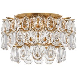 ARN4170G-CG Visual Comfort Liscia встраиваемый светильник с хрустальными подвесами на позолоченном основании