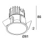 202 272 811 922 W Delta Light RINGO DEEP LED Встраиваемый точечный светильник — фото 1