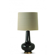 Sybil Lamp Black with New Bronze base Porta Romana