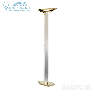 Kolarz DELPHI 2252.41.3 торшер золото 24 карата прозрачный длина 60cm ширина 26cm высота 185cm 4 лампы cветодиодная лампа с регулировкой яркости